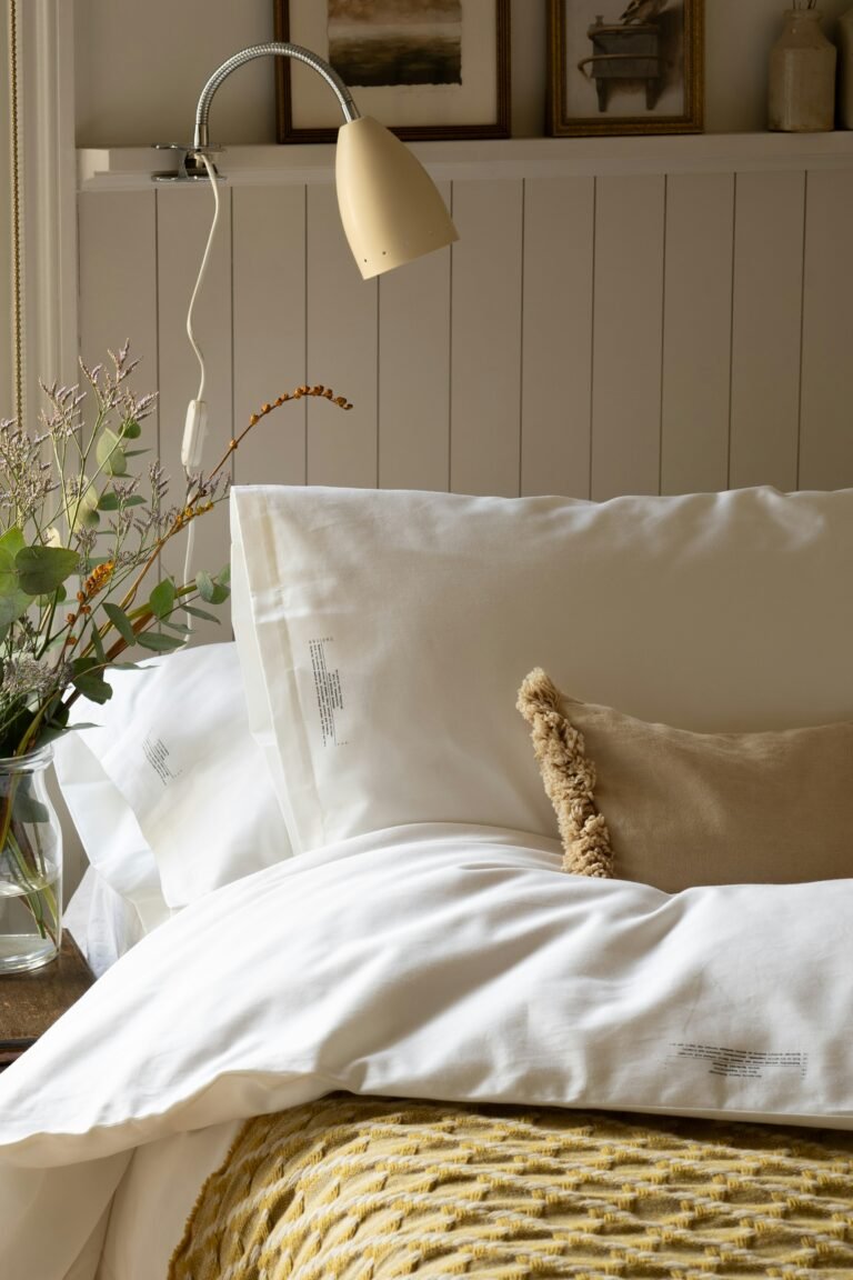 Bedroom bedding styled with one of the best comforters