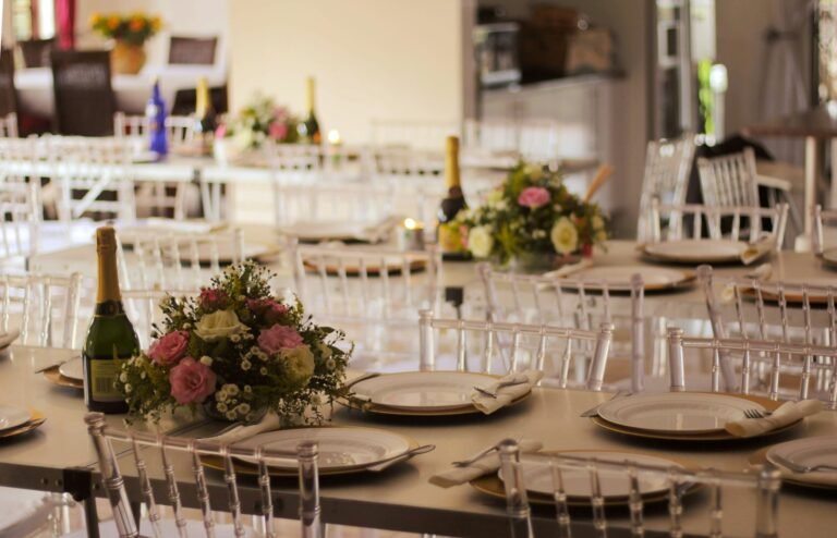 Dinner party table